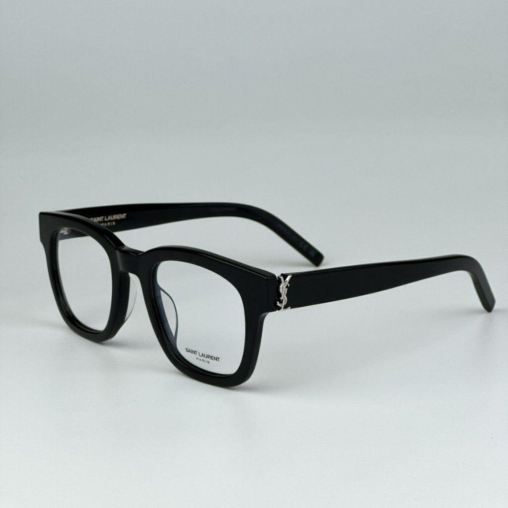 NEW Saint Laurent SLM124 OPT 001 Black Cat Eye Unisex Eyeglasses - Picture 7 of 11